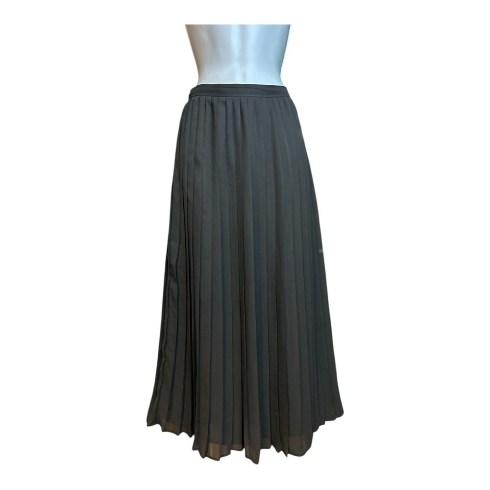 Sparkle & Fade Black Pleated Maxi Skirt S